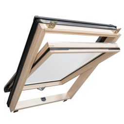 Fenêtre de toit bois Wellker à rotation avec double vitrage standard, garantie de 15 ans