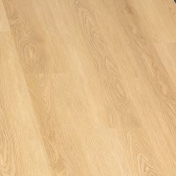 Sol vinyle SPC chêne claire lame large, Wellker, imitation bois naturel avec isolation acoustique intégrée, système de pose à clic, revêtement de sol en style maison de campagne 