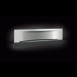 Grille du caniveau mural KESSEL Scada Wave Cache d'évacuation en acier inoxydable, pour carreaux de sol jusqu'à 10 mm