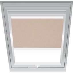 Store pare-vue Roto marronbeige 1-R04 configurable à partir de la plaque d'immatriculation de votre fenêtre