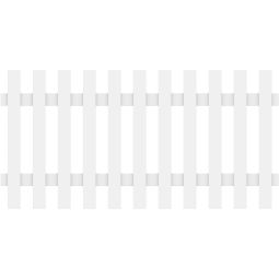 Clôture jardin LONGLIFE CARA XL blanche TraumGarten fenêtre en plastique résistante aux intempéries, 180x90 cm