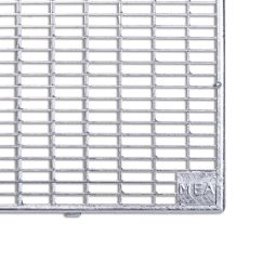 Grille caillebotis maille 30/10 mm pour cours anglaises MEA de largeur 100 cm profondeur grille : différentes