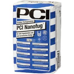 PCI Nanofug Mortier de jointoiement flexible variable 4-15 kg, en particulier pour revêtements en faïence et en grès