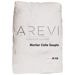 Wellker AREVI Mortier Colle souple Blanche Adhérence élevée et application flexible pour de nombreux supports