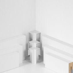 Parador coins rentrants type 2 pour plinthe blanc 2 pièces, convient pour plinthe SL 3, SL6 et SL18