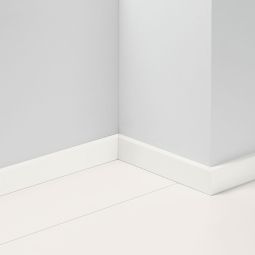 Parador sol vinyle plinthe uni blanc résistant à l'eau D001 2570 mm, forme : SL 5