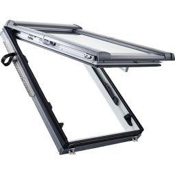 Fenêtre de toit PVC Roto Designo R89 vitrage premium Quadro blueTec Plus fenêtre à projection, triple vitrage de sécurité et d'isolation thermique, revêtement antibuée, classe d'isolation acoustique 3