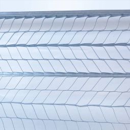 Wellker Support d'enduit en métal déployé nervuré 2,5 x 0,6 m, galvanisé