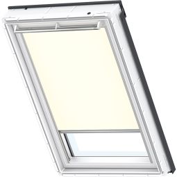 Store pare-vue VELUX beige 1086S translucide, positionnement continu, convenable pour divers fenêtre de toit VELUX