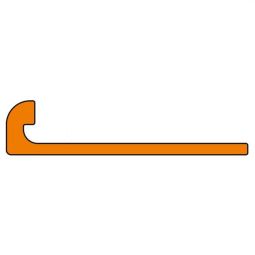 Schlüter-JOLLY P W profil de finition en plastique blanc 4,5 mm Longueur 2,5 m, adapté aux angles extérieurs muraux décoratifs