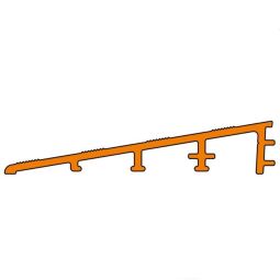 Schlüter-RENO RAMP K profil de transition aluminium 12,5mm Longueur 2,5m, anodisé, très résistant, peut être collé ultérieurement