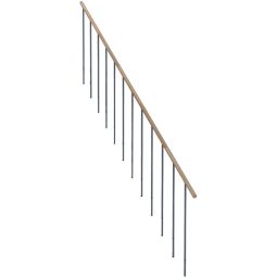 Rampe pour escalier compact Minka  JOKER 700 avec pièces métalliques en finition thermolaquée