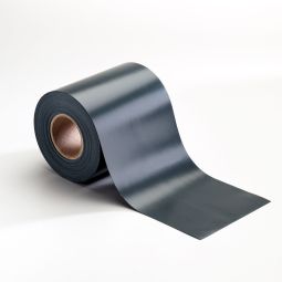 Bande Occultante anthracite avec rails pour clôture double fil 630 g/m², Longueur Rouleau: 35 m, Hauteur: 19 cm, barre de serrage: 30 pièces

