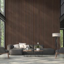 Panneau acoustique bois FibroTech BASIC/PROFF Smoked Oak panneau intérieur mural absorbant le son, décoratif