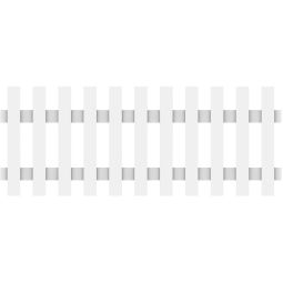 Clôture jardin LONGLIFE CARA Clôture plastique blanche TraumGarten fenêtre en plastique résistante aux intempéries, 180x70 cm