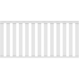 Clôture jardin LONGLIFE CLEO Clôture plastique blanche TraumGarten plastique pour fenêtre de haute qualité, 180x85 cm