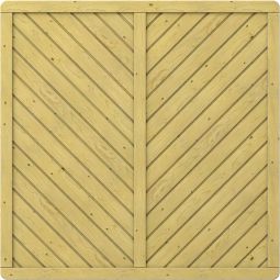 TraumGarten Panneau bois carré Brise-vue GADA Bois d'épicéa massif de petite taille (kdi), grande stabilité, différentes tailles