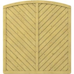 TraumGarten Panneau bois ronds, Brise-vue GADA Bois d'épicéa massif de petite taille (kdi), grande stabilité, différentes tailles