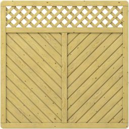 TraumGarten Panneau Brise-vue GADA en bois carré grillagé Bois d'épicéa massif de petite taille (kdi), grande stabilité, différentes tailles