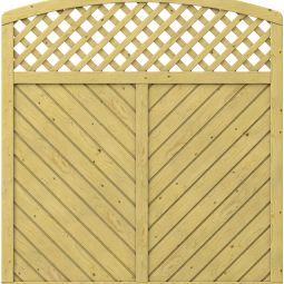 TraumGarten Panneau Brise-vue GADA en bois ronds grillagé Bois d'épicéa massif de petite taille (kdi), grande stabilité, différentes tailles