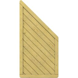 TraumGarten Panneau bois, Brise-vue GADA, raccord  de finition Bois d'épicéa massif de petite taille (kdi), grande stabilité, 89 x 179 sur 89 cm