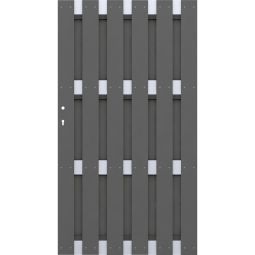 Porte pour panneau brise-vue TraumGarten JUMBO bois composite Anthracite 98x179cm, sens d'ouverture sélectionnable