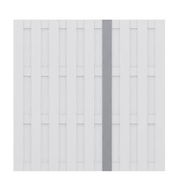 TraumGarten Clôture de protection JUMBO PVC Lamelle verticale Gris Lame verticale JUMBO Bois Composite 10x115x1785 mm