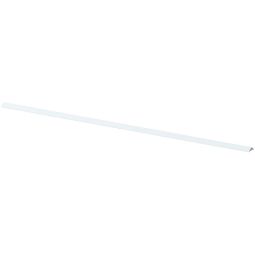 Barre supérieure 180 cm droite blanche TraumGarten LONGLIFE Bande en plastique pour terminer les éléments droits de l'élément de brise-vue 