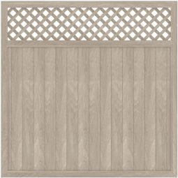 TraumGarten Clôture occultante LONGLIFE RIVA en chêne polaire Plastique de fenêtre de haute qualité, résistant à la lumière et aux intempéries, disponible en différentes tailles