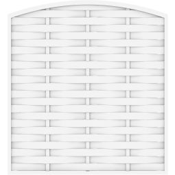 TraumGarten Clôture occultante LONGLIFE ROMO Blanc panneau convexe Matière plastique de haute qualité pour fenêtres, résistante à la lumière et aux intempéries, en différentes tailles