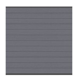 Panneau brise-vue bois composite, TraumGarten SYSTEM anthracite, profil anthracite Kit avec 12 lames et 2 profiles