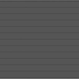 Clôture pare-vue TraumGarten SYSTEM ALU PLUS Kit de panneaux de clôture anthracite 238 cm panneau lamelles Dimensions du champ (lxh) : 238x184 cm, set de 12 profilés individuels et 2 baguettes de finition