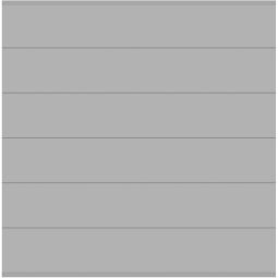 Clôture pare-vue TraumGarten SYSTEM ALU XL Kit de panneaux de clôture argent Protection visuelle clôture à lamelles Dimensions : hauteur : 184 cm, largeur : 178 cm, épaisseur : 2 cm