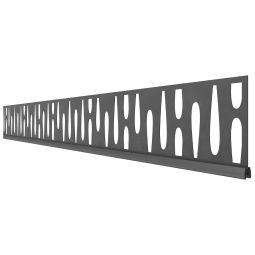 Kit lame décorative TraumGarten SYSTEM Omega Anthracite hauteur: 15 cm ou 30 cm