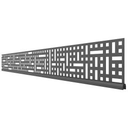 Kit lame décorative TraumGarten SYSTEM Quattro Anthracite hauteur: 15 cm ou 30 cm