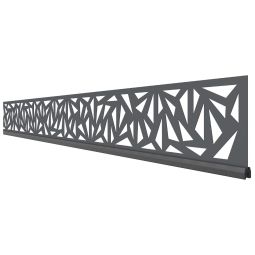 Kit lame décorative TraumGarten SYSTEM Trigon Anthracite hauteur: 15 cm ou 30 cm