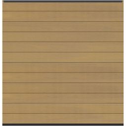 TraumGarten DreamDeck SYSTEM Platinum Kit de panneau de clôture mélèze Panneau de clôture préconfiguré au look bois naturel, 178 x 184 cm