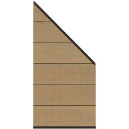 TraumGarten DreamDeck SYSTEM Platinum XL kit de raccordement de clôture mélèze Jonction propre entre clôture et bâti 91 x 184 à 94 cm