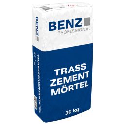 BENZ PROFESSIONAL mortier au ciment trass Mortier de pose pour pierres naturelles, marches et pavés, pour l'intérieur et l'extérieur, sac de 30 kg