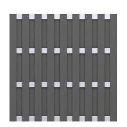 Panneau brise-vue bois composite-aluminium, TraumGarten JUMBO anthracite Montage variable, vertical ou horizontal