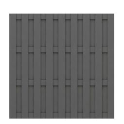 Panneau brise-vue bois composite, TraumGarten JUMBO anthracite Montage variable, vertical ou horizontal