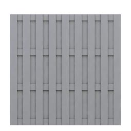 Panneau brise-vue bois composite, TraumGarten JUMBO gris Montage vertical ou horizontal