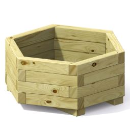 Bac hexagone bois résineux TraumGarten ANNA Potager en tailles différentes