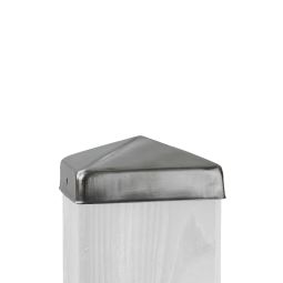 Chapeau poteau inox 9 cm, TraumGarten différentes tailles de poteau sélectionnable