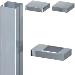 Habillage inox pour poteau, TraumGarten SYSTEM habillage approprié pour poteau TraumGarten SYSTEM