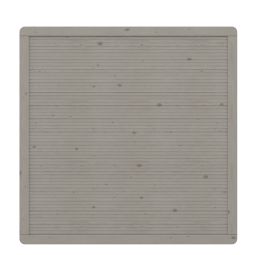 Panneau brise-vue bois, TraumGarten ARZAGO gris 179x179cm cadre renforcé, lames rabotées lisses