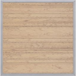 Panneau brise-vue bois composite, TraumGarten DESIGN sable Cadre aluminium thermolaqué 66x40mm, différentes tailles