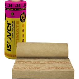Laine de verre ISOVER Ultimate ZKF 034 isolation thermique Diverses épaisseurs 