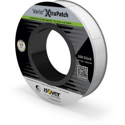 Bande auto-agrippante Isover Vario xtraPatch Bandes à scratch autocollantes pour Vario® XtraSafe, 200 pièces par rouleau, usage intérieur et extérieur