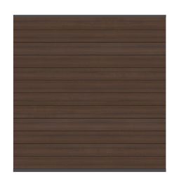 Clôture PVC bois composite TraumGarten - kit tout compris CLASSIC PLATINUM marron, panneau lamelles Personnalisez votre pare-vue avec notre configurateur